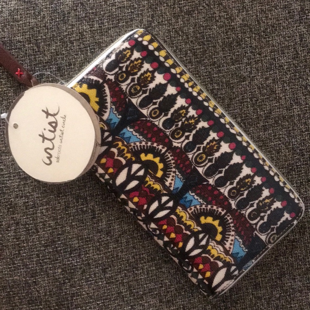 Multi colored wallet